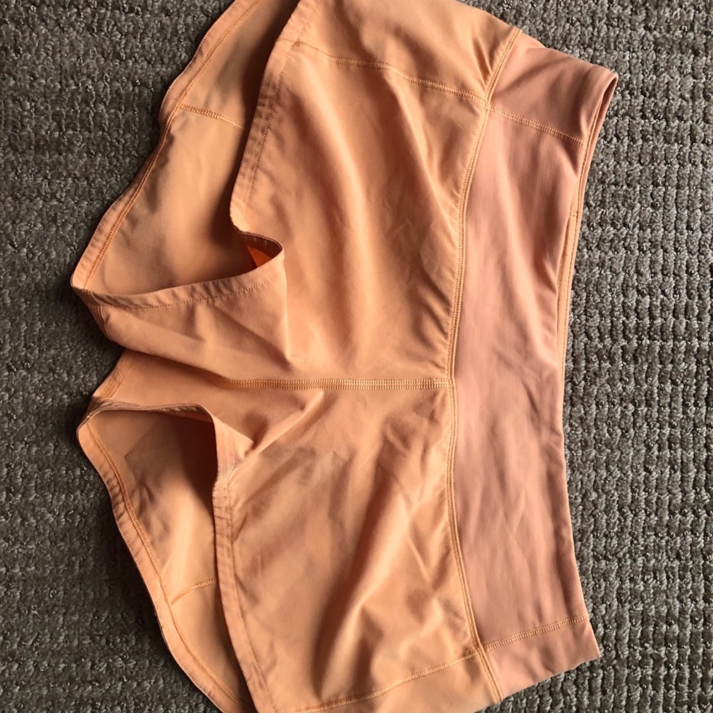 Lululemon Speed Up Shorts Monarch Orange - Picture 2 of 3
